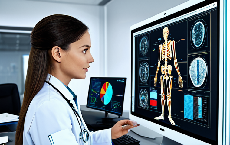 Multimodal AI in Action**
A modern office scene showcasing AI applications: a businesswoman analyzing data on a screen, a doctor using AI for medical diagnosis, and an engineer working with a robot, all seamlessly integrated, fully clothed, professional environment, appropriate content, safe for work, perfect anatomy, correct proportions, natural pose, professional lighting.
**